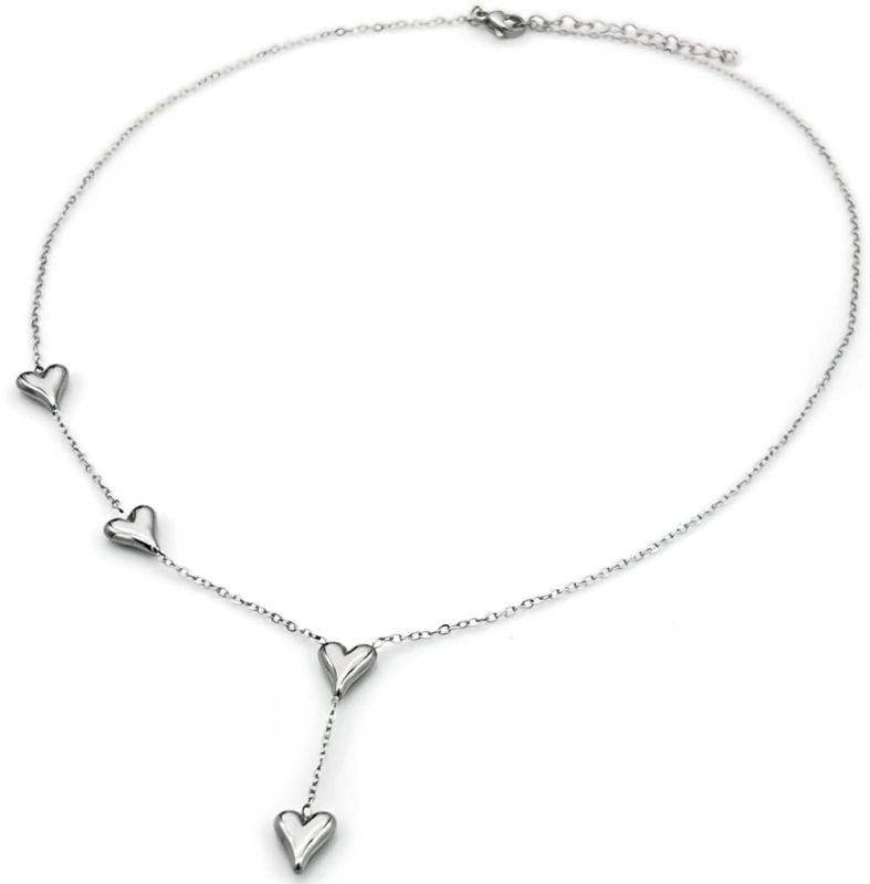 Collier en Acier Inoxydable - Coeur
