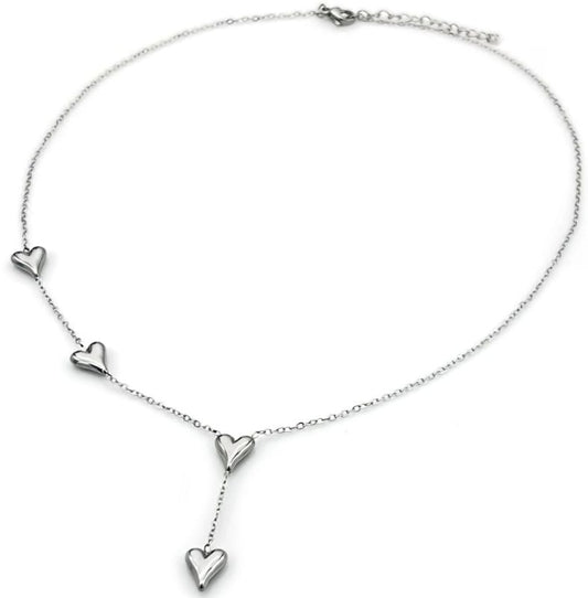 Collier en Acier Inoxydable - Coeur