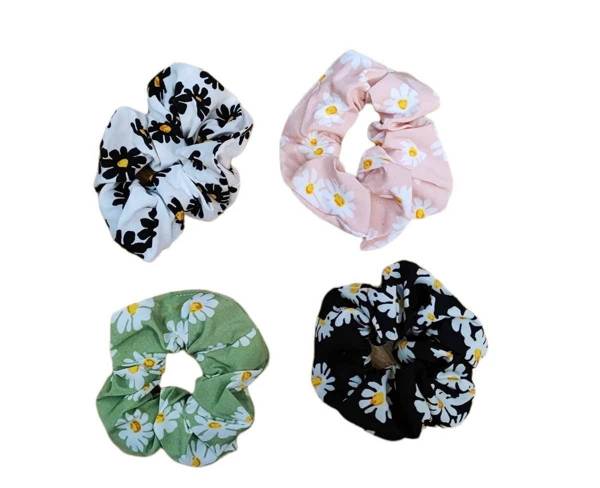 Chouchou Scrunchie - élastique froufrou - Fleurs